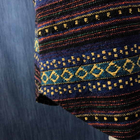 ELLISON Women's M Woven  Dress Tribal pattern BoHo - Picture 5 of 8